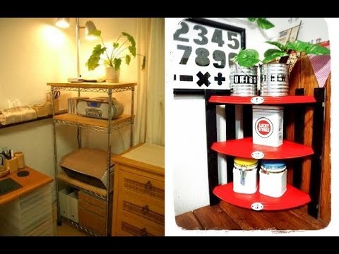 【DIY】100均グッズをアレンジ＆リメイクした「収納棚」のインテリアアイデア♡～Interior idea of “storage rack”.