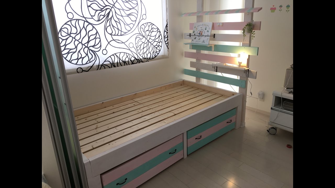 How to make a bed for a kid part2＊DIYで子供のベッド作り２