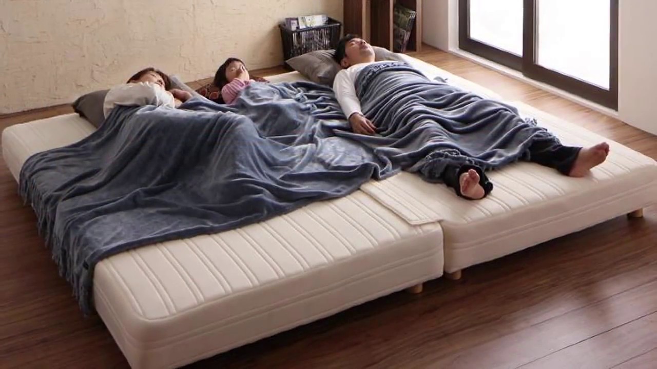 家族全員が寝れる理想の寝床 日本製ポケットコイルマットレスベッド